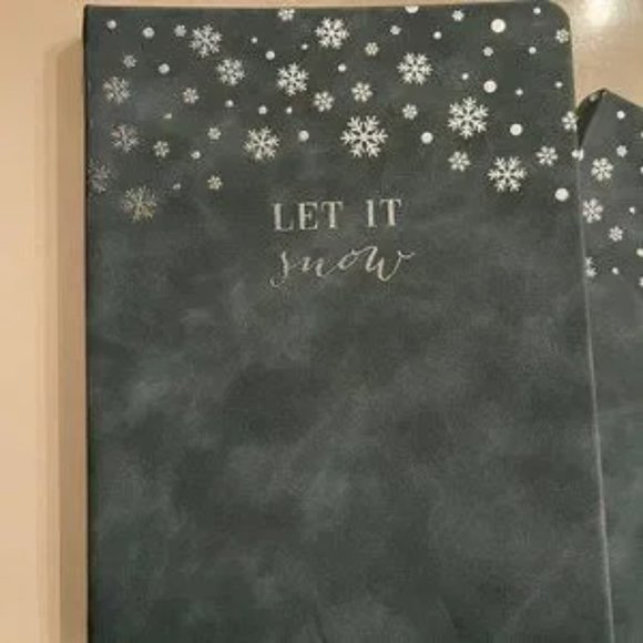 "Let It Snow"‎ Holiday Lined Notebooks, Set of 2 (New, 128 Pages Each) - Picture 6 of 15